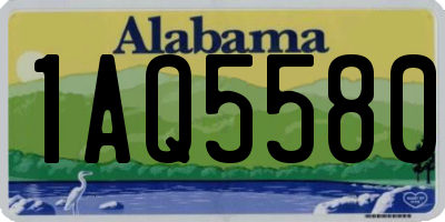 AL license plate 1AQ5580