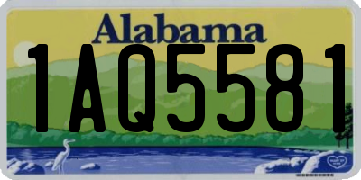 AL license plate 1AQ5581