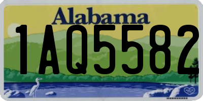 AL license plate 1AQ5582