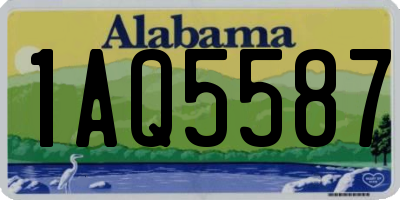 AL license plate 1AQ5587