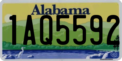 AL license plate 1AQ5592