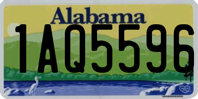 AL license plate 1AQ5596