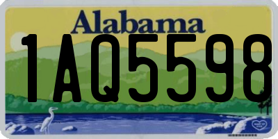 AL license plate 1AQ5598