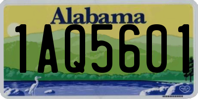 AL license plate 1AQ5601