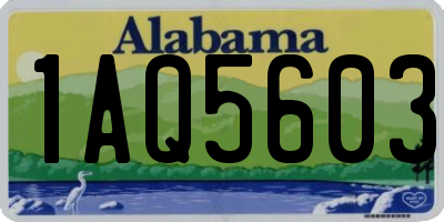 AL license plate 1AQ5603