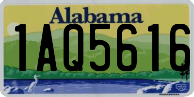 AL license plate 1AQ5616