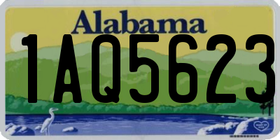 AL license plate 1AQ5623