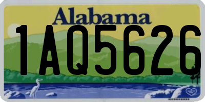 AL license plate 1AQ5626