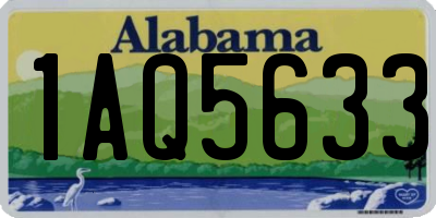 AL license plate 1AQ5633