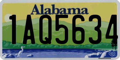 AL license plate 1AQ5634