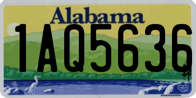 AL license plate 1AQ5636