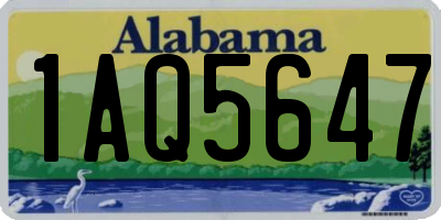 AL license plate 1AQ5647