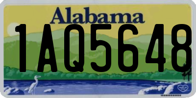 AL license plate 1AQ5648