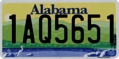 AL license plate 1AQ5651