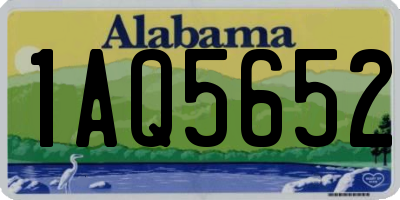 AL license plate 1AQ5652