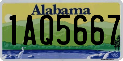 AL license plate 1AQ5667