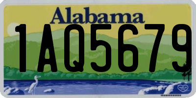 AL license plate 1AQ5679