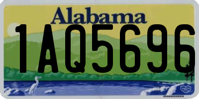 AL license plate 1AQ5696