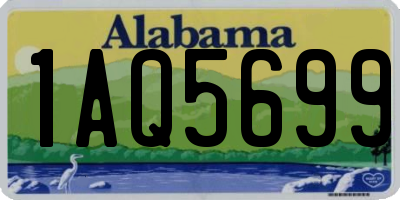 AL license plate 1AQ5699