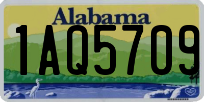 AL license plate 1AQ5709