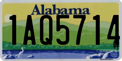 AL license plate 1AQ5714