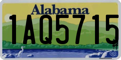 AL license plate 1AQ5715