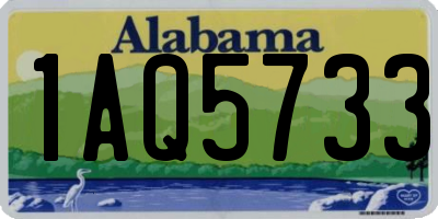 AL license plate 1AQ5733