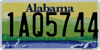 AL license plate 1AQ5744
