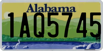 AL license plate 1AQ5745