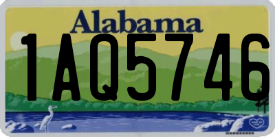 AL license plate 1AQ5746