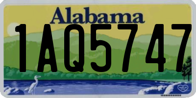 AL license plate 1AQ5747