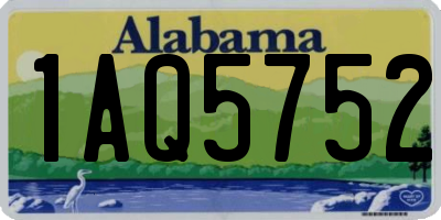 AL license plate 1AQ5752