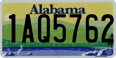 AL license plate 1AQ5762