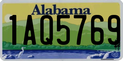AL license plate 1AQ5769