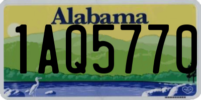 AL license plate 1AQ5770