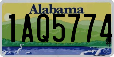 AL license plate 1AQ5774