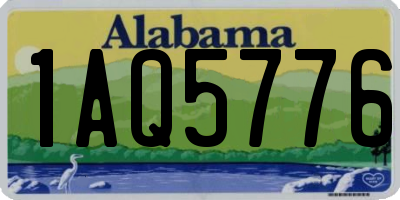 AL license plate 1AQ5776