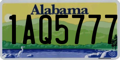AL license plate 1AQ5777