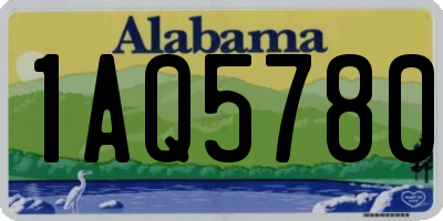 AL license plate 1AQ5780