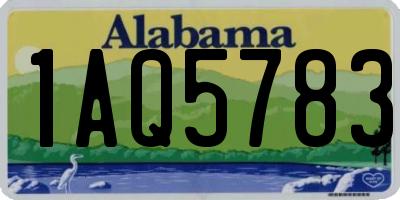 AL license plate 1AQ5783