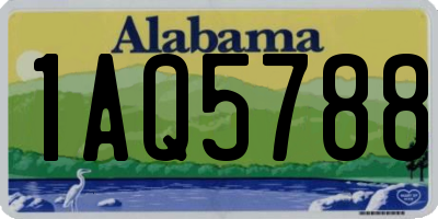 AL license plate 1AQ5788