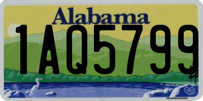 AL license plate 1AQ5799