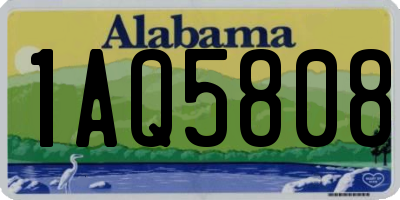 AL license plate 1AQ5808