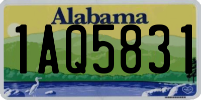 AL license plate 1AQ5831