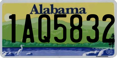 AL license plate 1AQ5832
