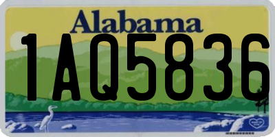 AL license plate 1AQ5836