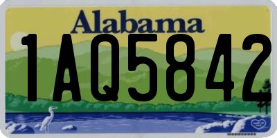 AL license plate 1AQ5842