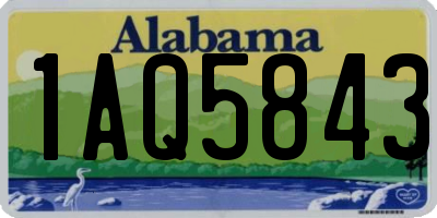 AL license plate 1AQ5843