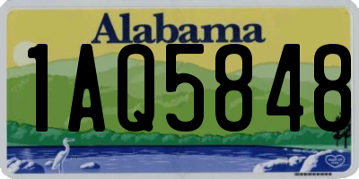 AL license plate 1AQ5848