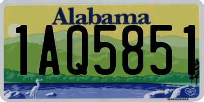 AL license plate 1AQ5851
